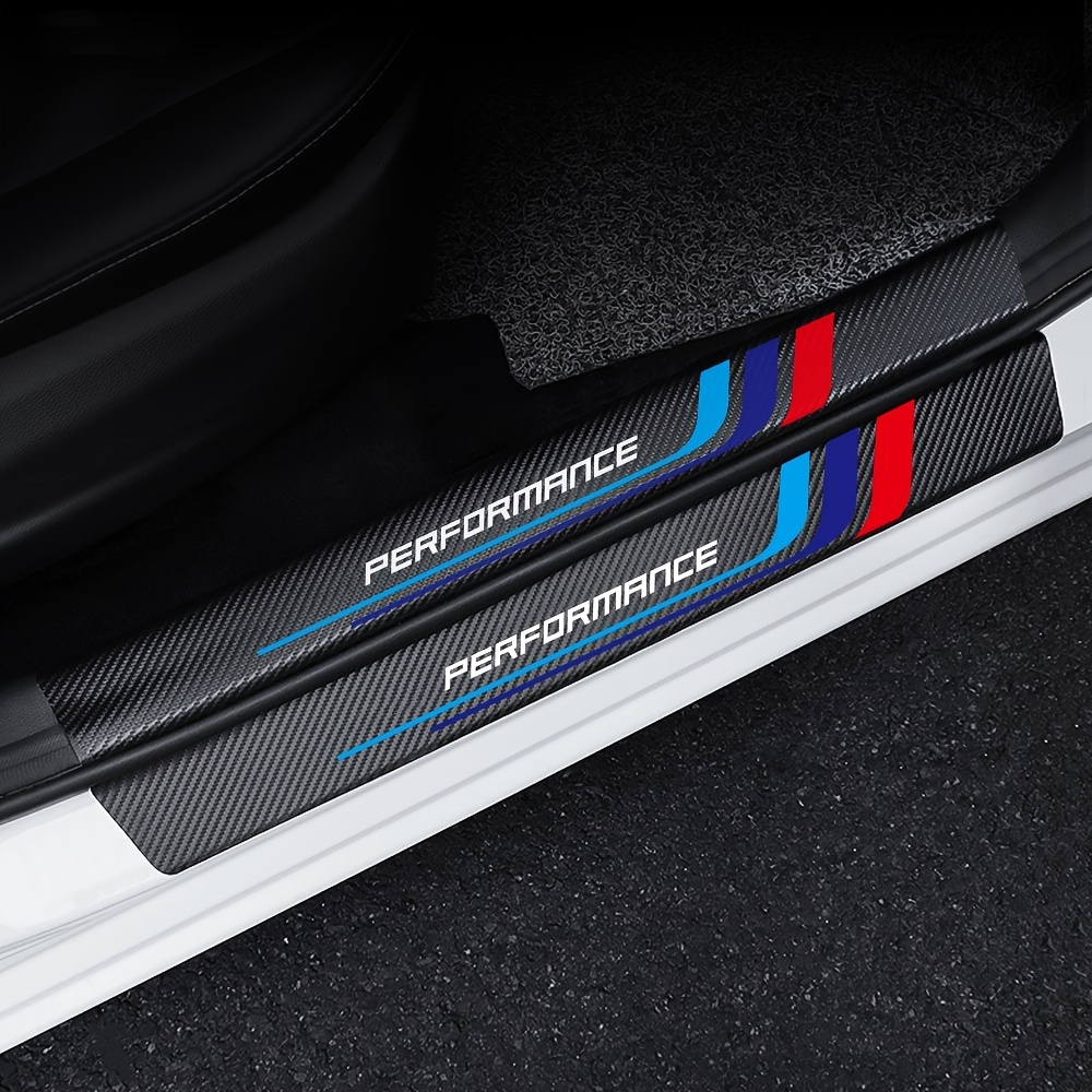Car Accessories Outside - Carbon Fiber Sill Plate Adesivos para