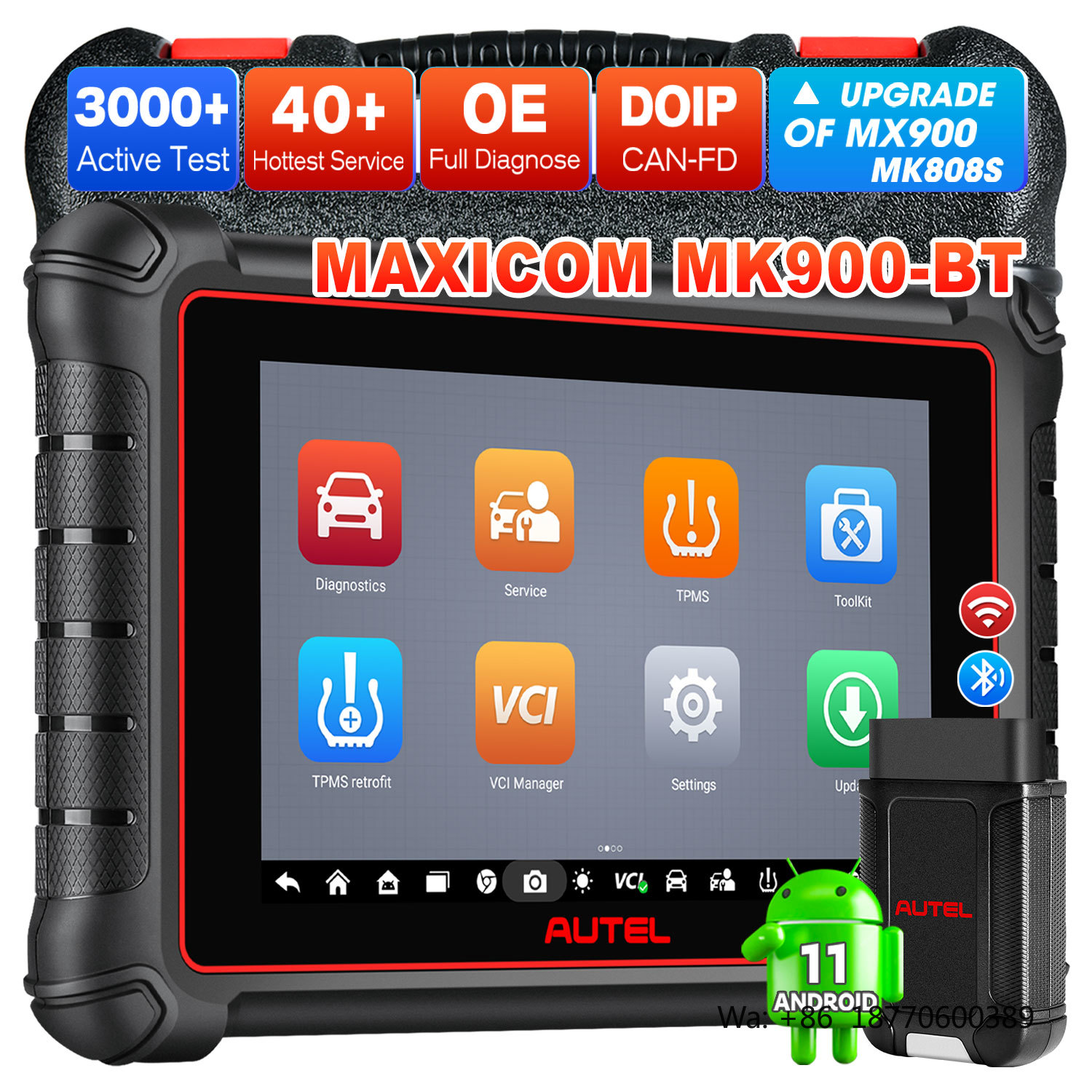 Obd2 Scanner - Ferramenta de Diagnóstico Automotivo Autel MaxiCOM