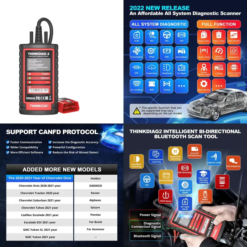 Obd2 Scanner - Thinkdiag 2 Ferramenta de Diagnóstico Scanner