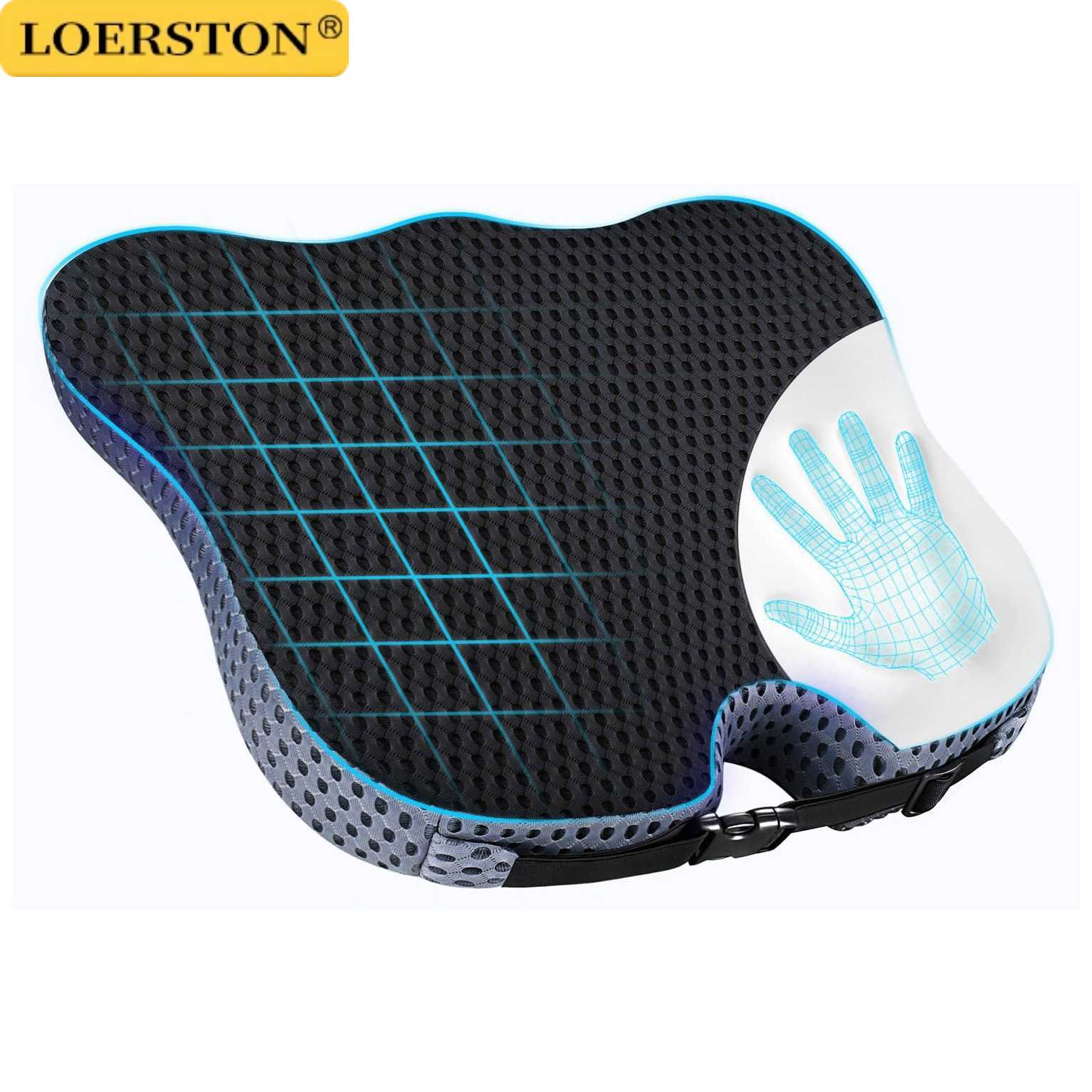 Car Seat Cushion Memory Foam - Almofada Ortopédica Antiderrapante de Espuma de
