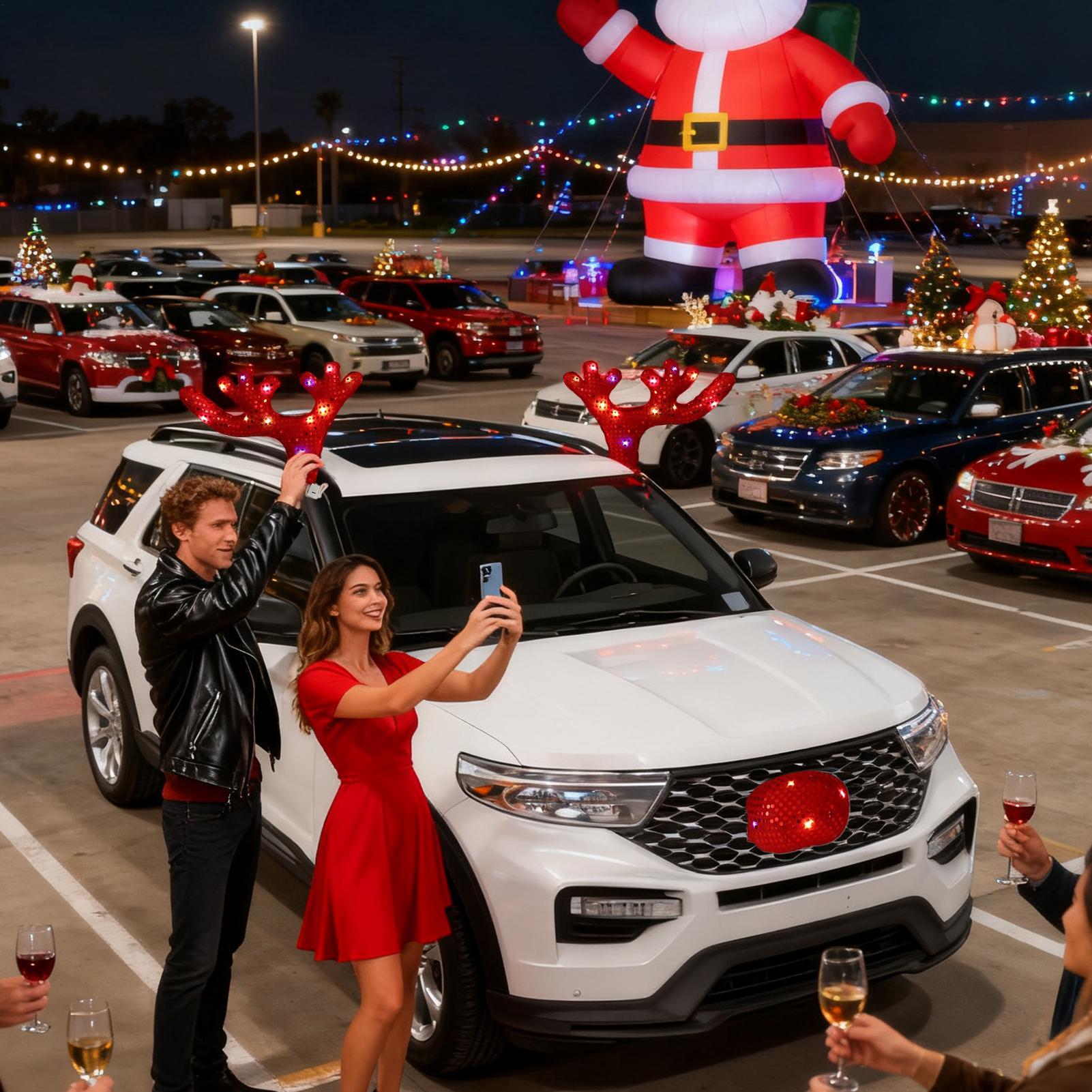 Carro decorações de natal boni - Car Accessories For Winter avaliação e preço
