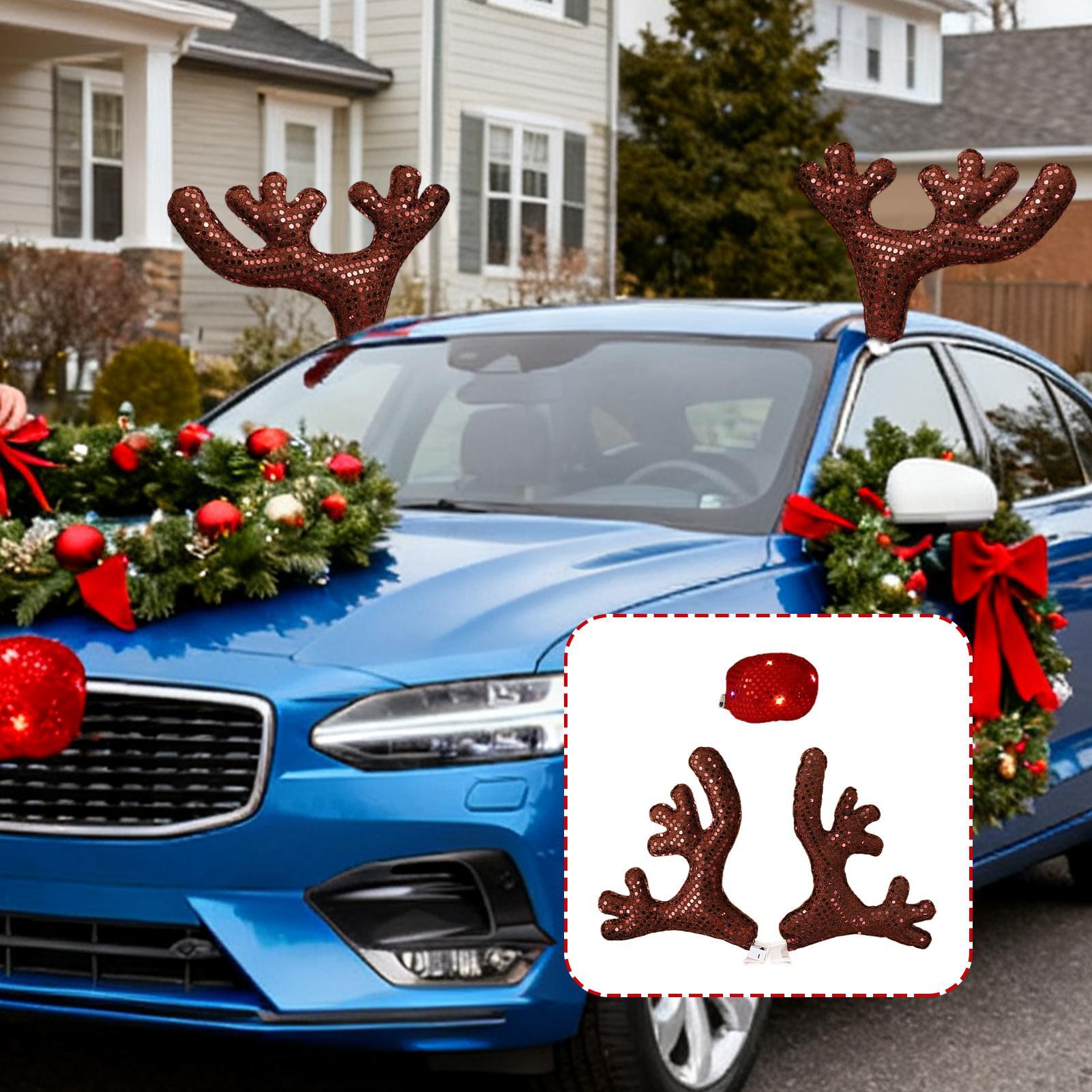 Carro decorações de natal boni - Car Accessories For Winter avaliação e preço
