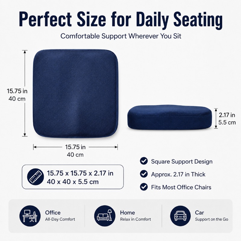Almofada de Cadeira em Espuma  - Car Seat Cushion Memory Foam avaliação e preço