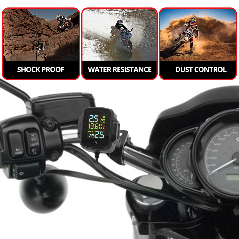 Moto tpms saída usb com qc 3.0 - Tire Pressure Monitor avaliação e preço