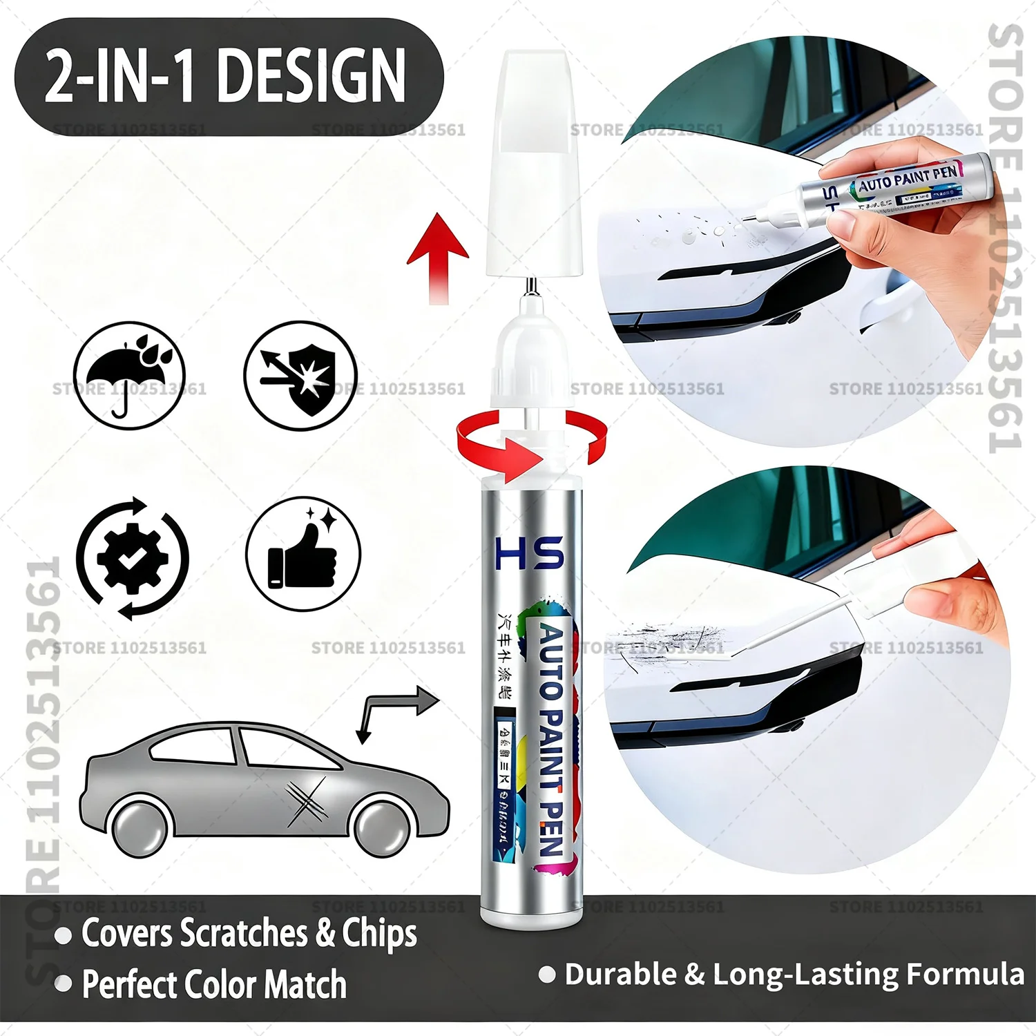 Caneta de reparo de pintura de - Car Scratch Remover Pen avaliação e preço