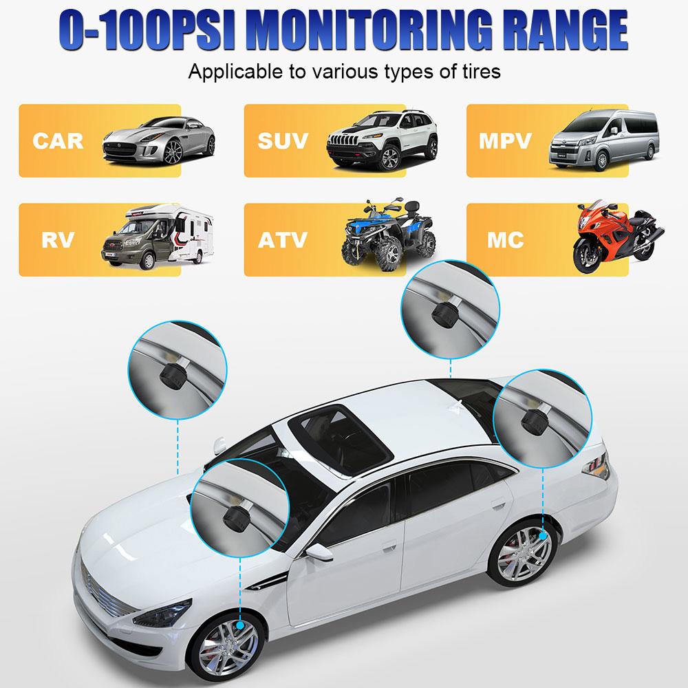 Sensores bluetooth 5.0 para mo - Tire Pressure Monitor avaliação e preço