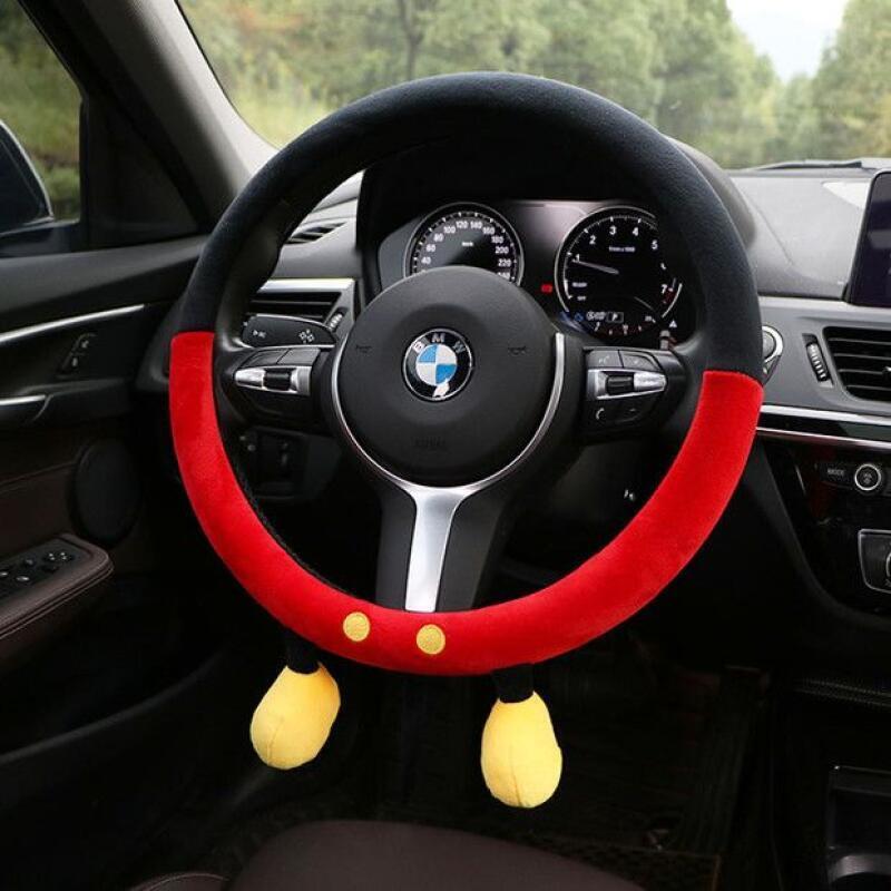 Capa de Volante de Pelúcia Dis - Car Accessories For Winter avaliação e preço