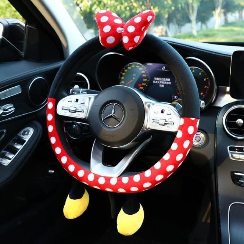 Capa de Volante de Pelúcia Dis - Car Accessories For Winter avaliação e preço