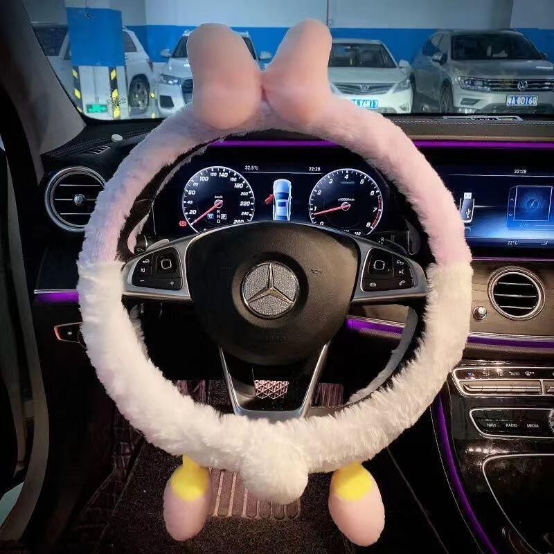 Capa de Volante de Pelúcia Dis - Car Accessories For Winter avaliação e preço